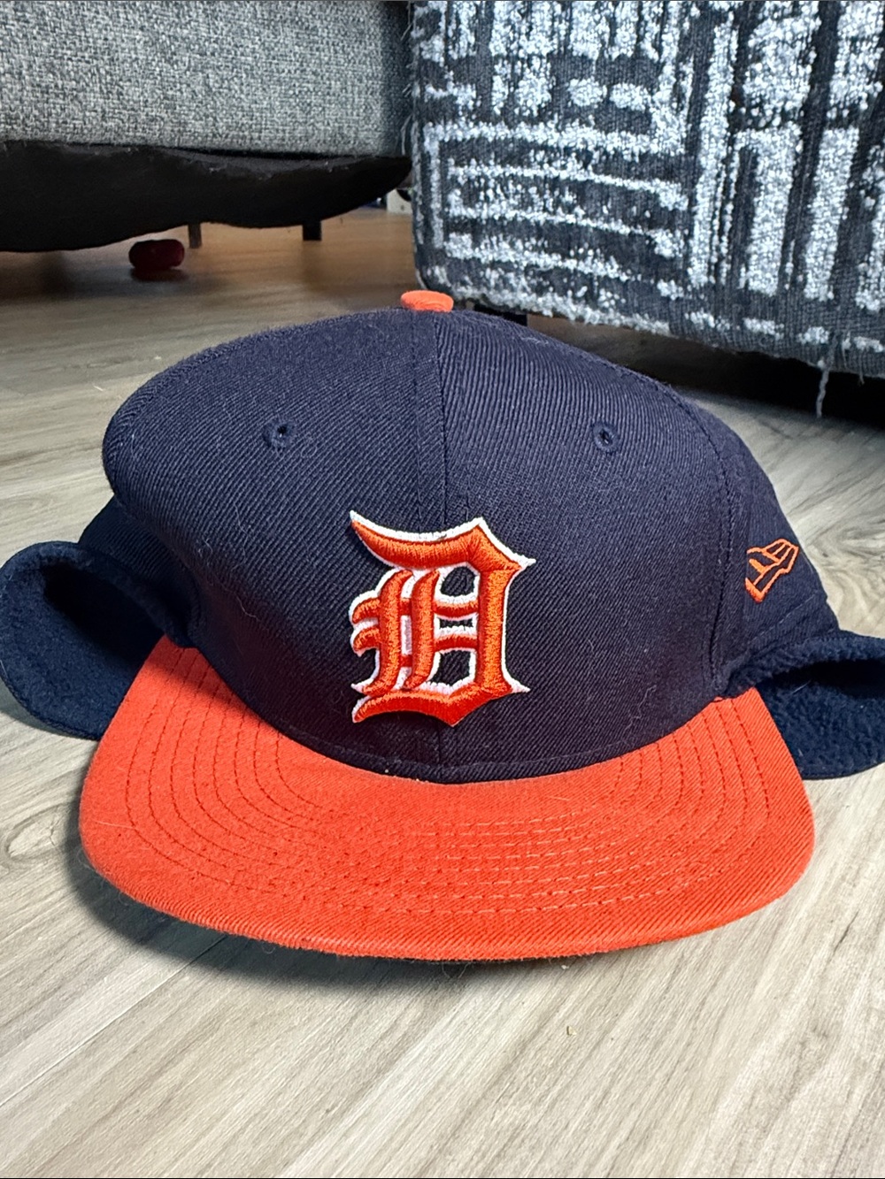 Official MLB New Era Detroit Tigers Fleece Flap baseball cap